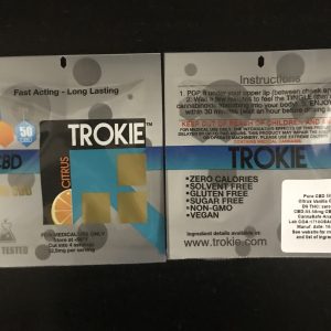 Trokie Citrus CBD Hemp Oil Lozenges - 50 mg